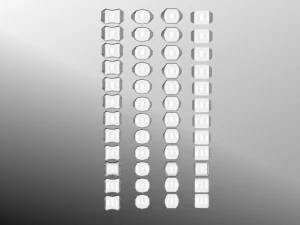 48 Ring Signet Different Size 3D Model