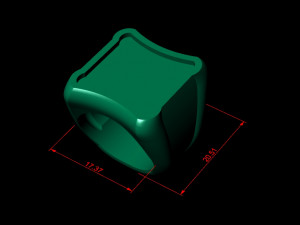 48 Ring Signet Different Size Modèle 3D