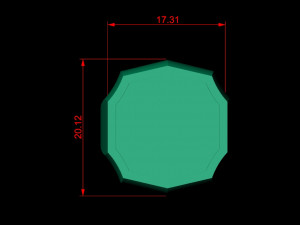 48 Ring Signet Different Size Modèle 3D