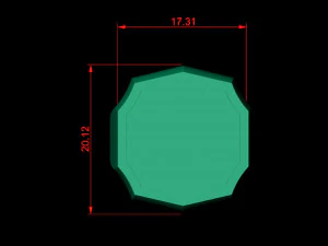 48 Ring Signet Different Size 3D Model