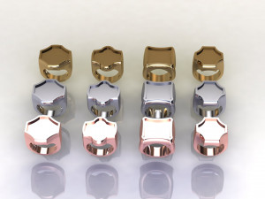 48 Ring Signet Different Size 3D Model