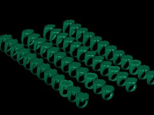 48 Ring Signet Different Size 3D 模型