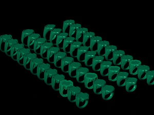 48 Ring Signet Different Size 3D Model