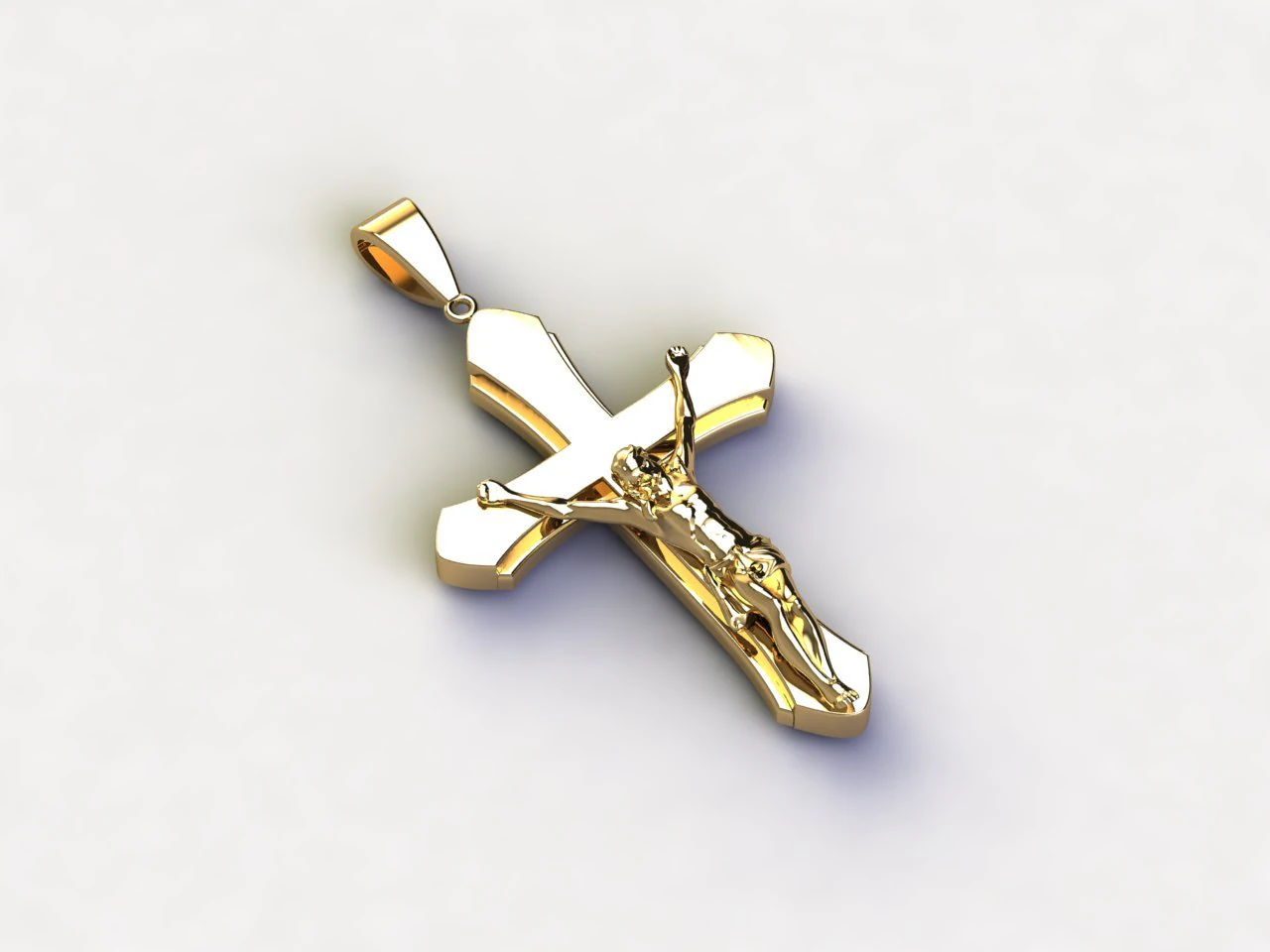 Jesus Pendant 3D Model .c4d .max .obj .3ds .fbx .stl .blend 
