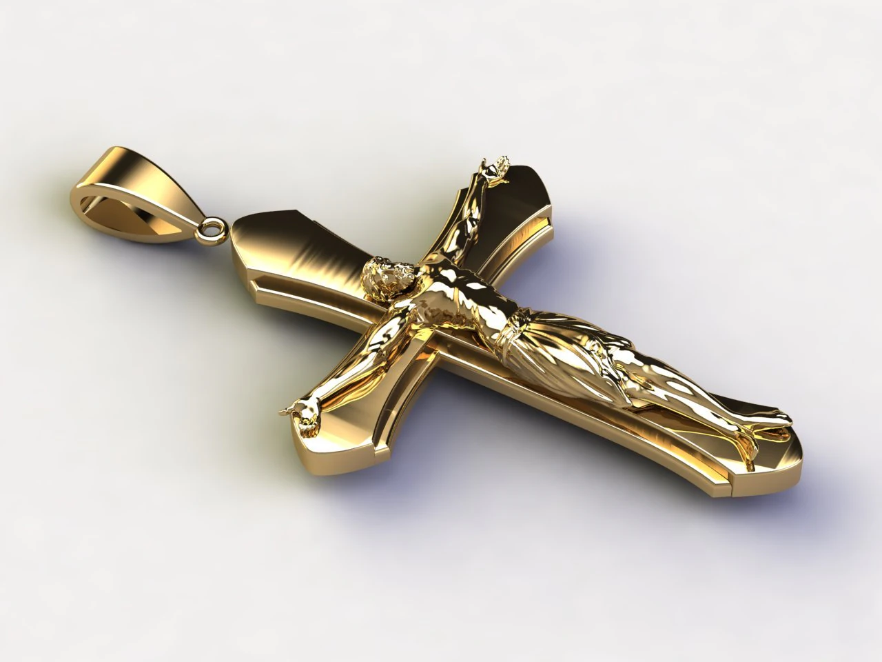 Jesus Pendant 3D Model .c4d .max .obj .3ds .fbx .stl .blend 