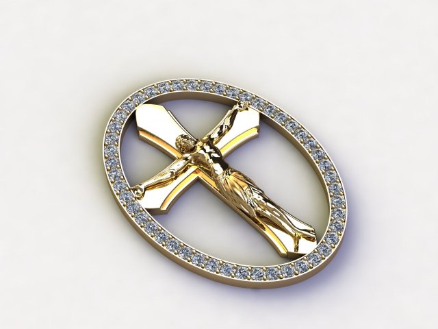 Jesus Pendant Modèle 3D .c4d .max .obj .3ds .fbx .stl .blend 