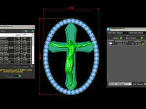 Jesus Pendant Modèle 3D