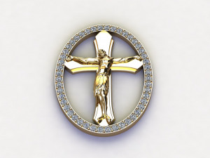 Jesus Pendant Modèle 3D