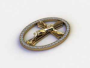 Jesus Pendant Modèle 3D