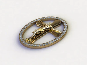 Jesus Pendant 3D Model
