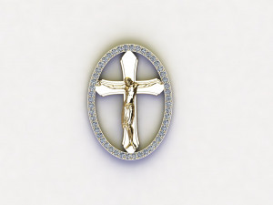 Jesus Pendant Modèle 3D