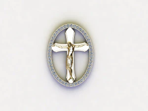Jesus Pendant 3D Model