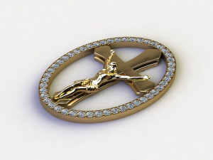 Jesus Pendant 3D Model