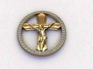 Jesus Pendant 3D Model