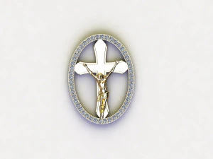 Jesus Pendant 3D Model