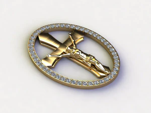 Jesus Pendant 3D Model