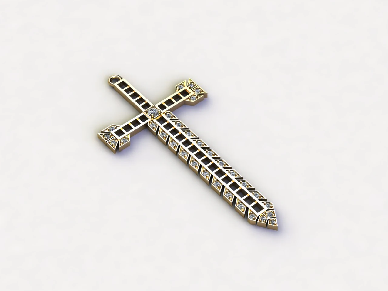 Holy Jesus Pendant 3D Model .c4d .max .obj .3ds .fbx .stl .blend