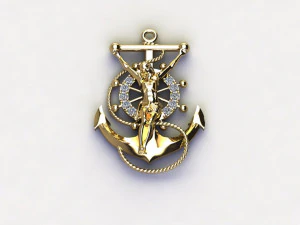 Holy Jesus Pendant 3D Model