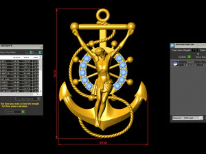 Holy Jesus Pendant 3D Model