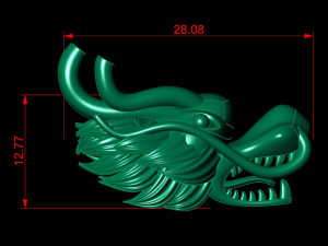 Head dragon china khmer thai Modelo 3D