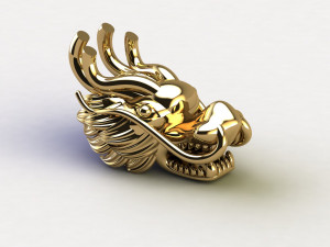 Head dragon china khmer thai Modelo 3D
