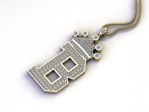 Alphabets letter B pendant 3Dモデル