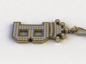 Alphabets letter B pendant 3Dモデル