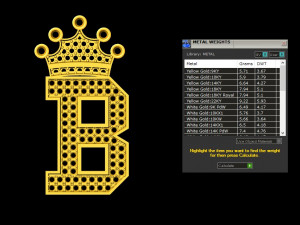 Alphabets letter B pendant 3Dモデル