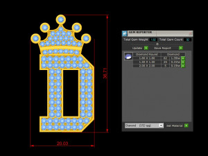 Alphabets letter D pendant 3Dモデル