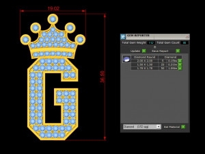 Alphabets letter G pendant 3D Model