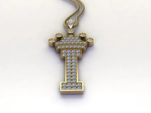 Alphabets letter I pendant 3D Model