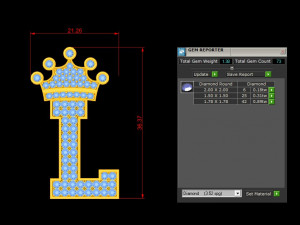 Alphabets letter L pendant 3D Model