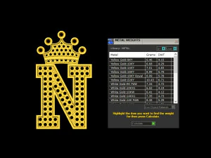 Alphabets letter N pendant 3D Model