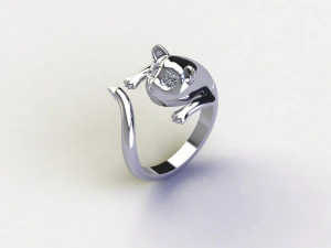 Cincin Harimau Model 3D