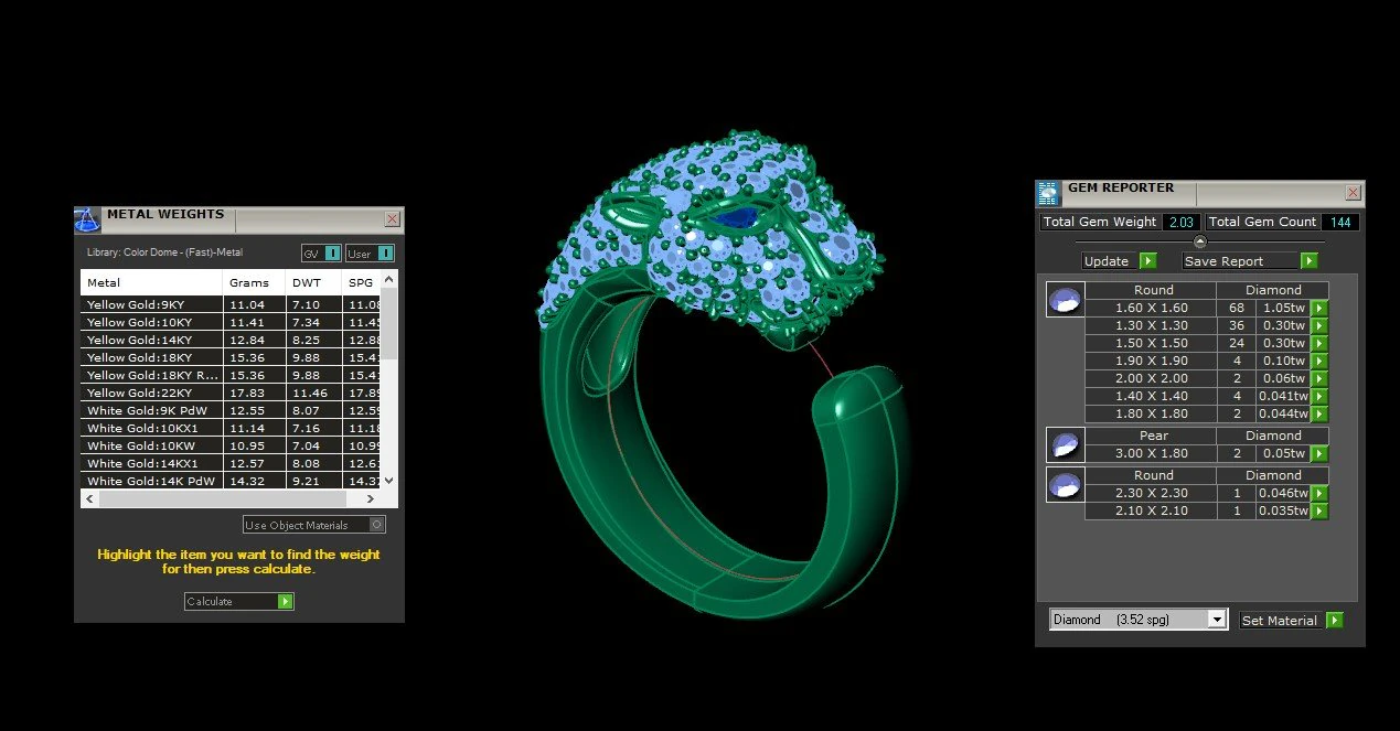 Tiger Ring 3D Model .c4d .max .obj .3ds .fbx .stl .blend 