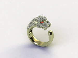 Tiger Ring 3D Model