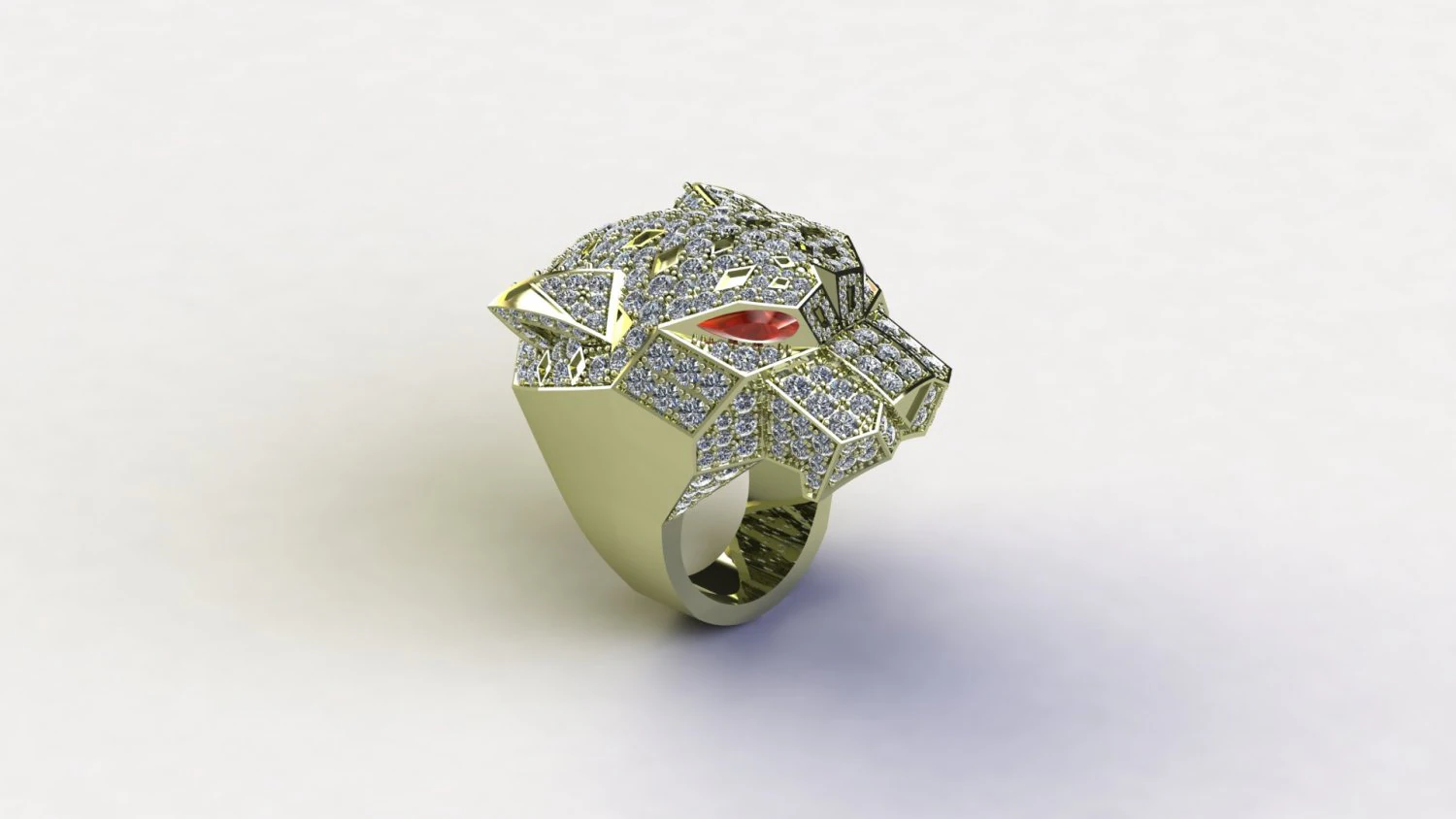Tiger Ring 3D Model .c4d .max .obj .3ds .fbx .stl .blend 