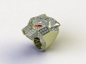 Tiger Ring 3D Model