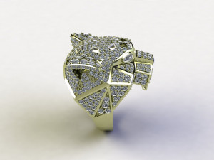 Tiger Ring 3D Model