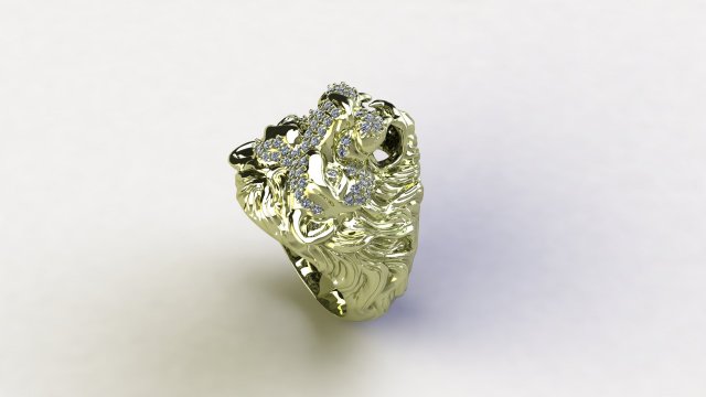 Tiger Ring 3D Модель .c4d .max .obj .3ds .fbx .stl .blend
