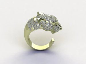 Tiger Ring 3D Model