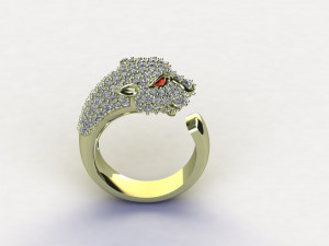 Tiger Ring 3D Model