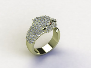 Tiger Ring 3D Model