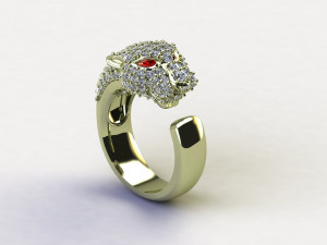 Tiger Ring 3D Model