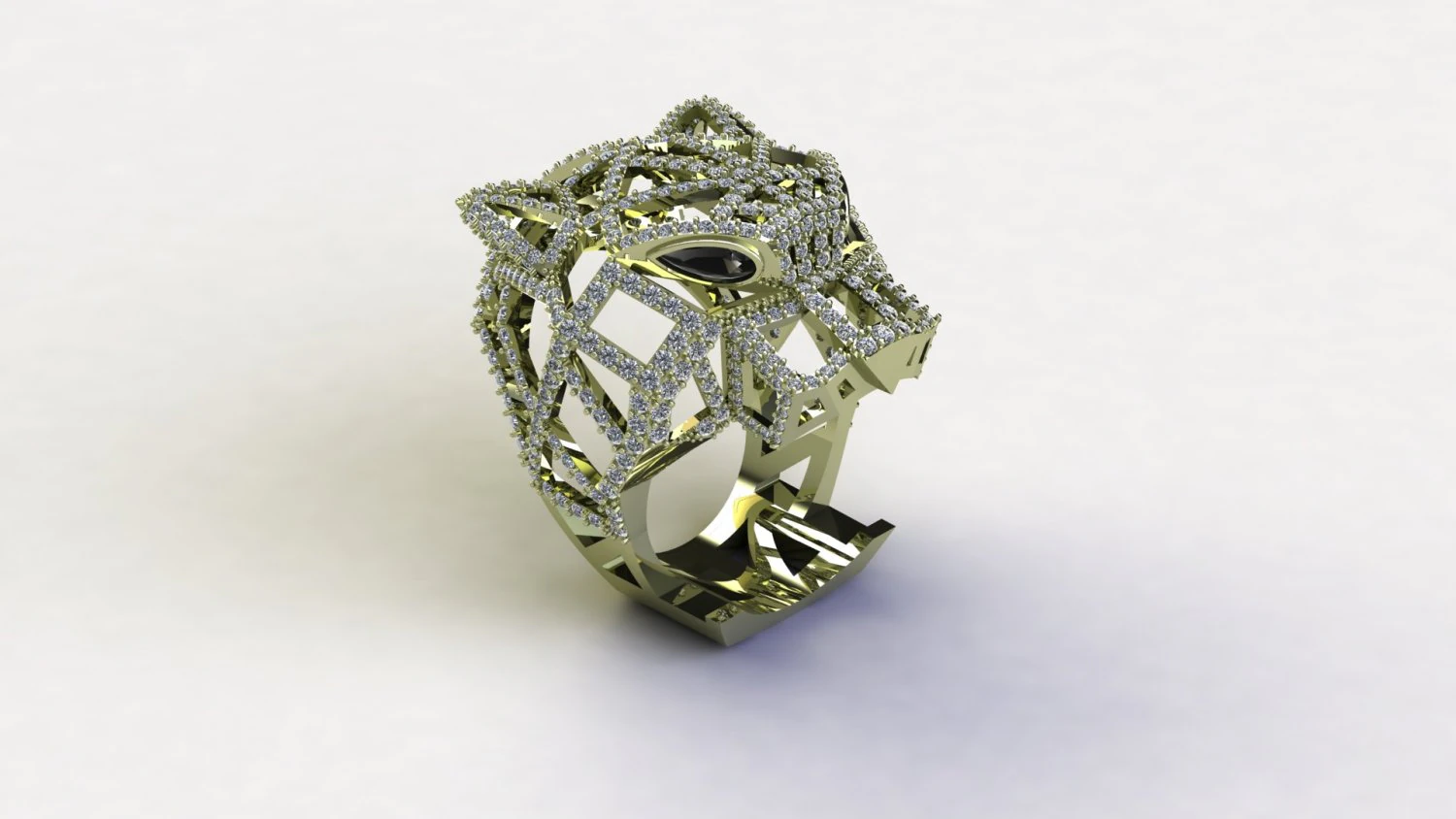 Tiger Ring 3D Model .c4d .max .obj .3ds .fbx .stl .blend 
