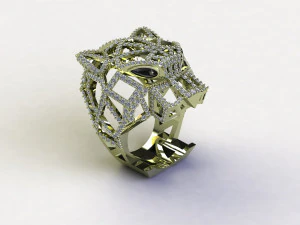 Cincin Harimau Model 3D