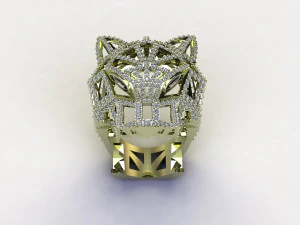 Tiger Ring 3D Model