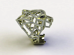 Tiger Ring 3D Model
