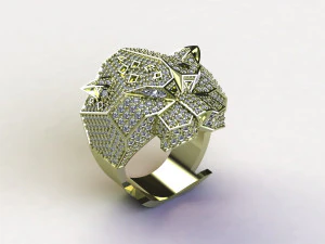 Tiger Ring 3D Model