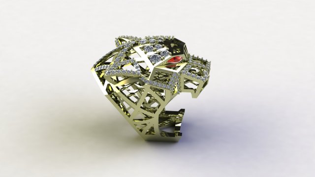 Tiger Ring Model 3D .c4d .max .obj .3ds .fbx .stl .blend 